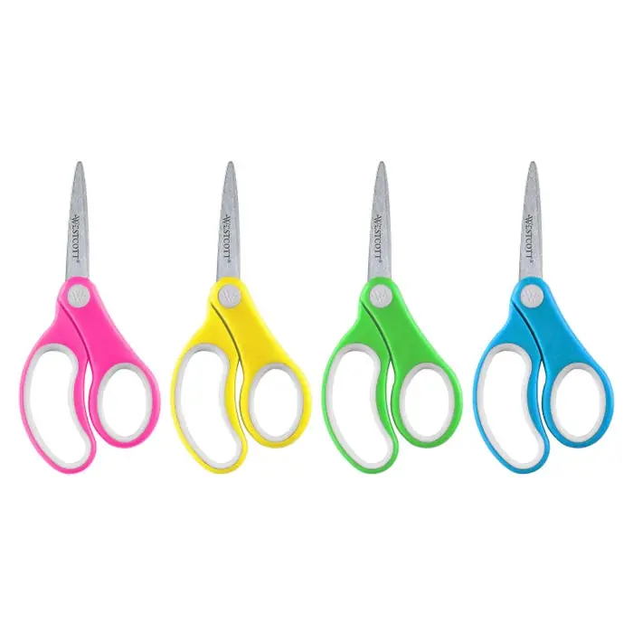 Westcott Soft Grip Blunt Tip Kids Scissors, 5 Inches, Assorted Colors Popular